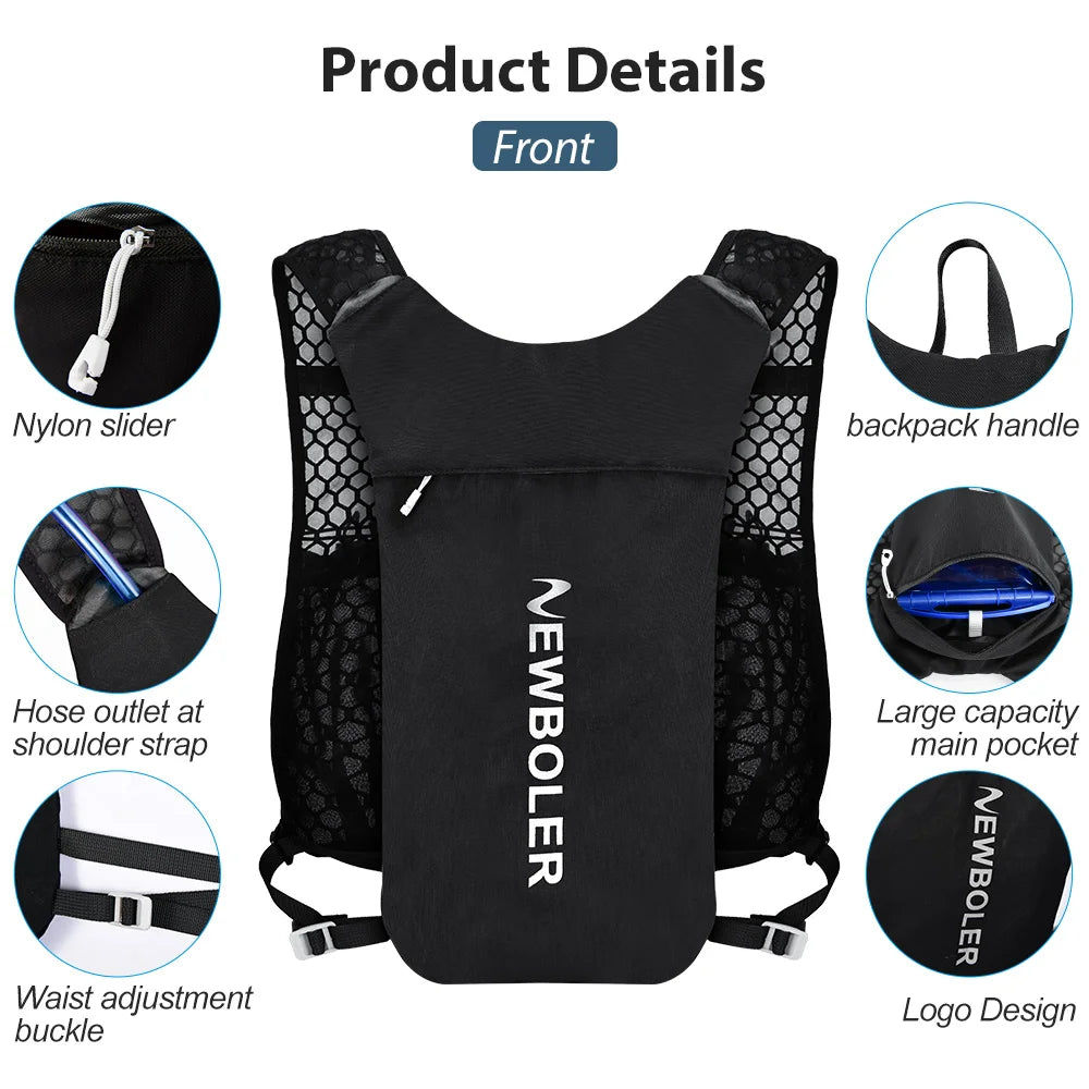 Gilet d'Hydratation Trail Ultra-Léger 5L - Zéro Rebond