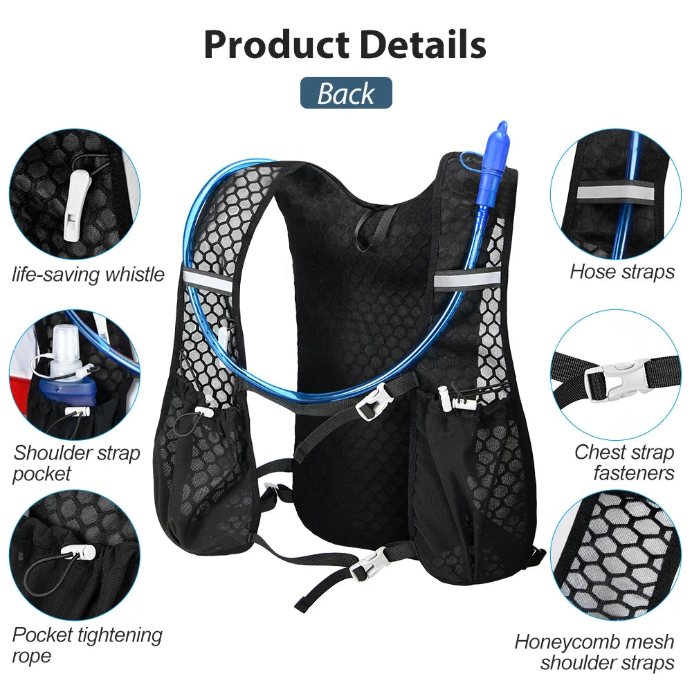 Gilet d'Hydratation Trail Ultra-Léger 5L - Zéro Rebond