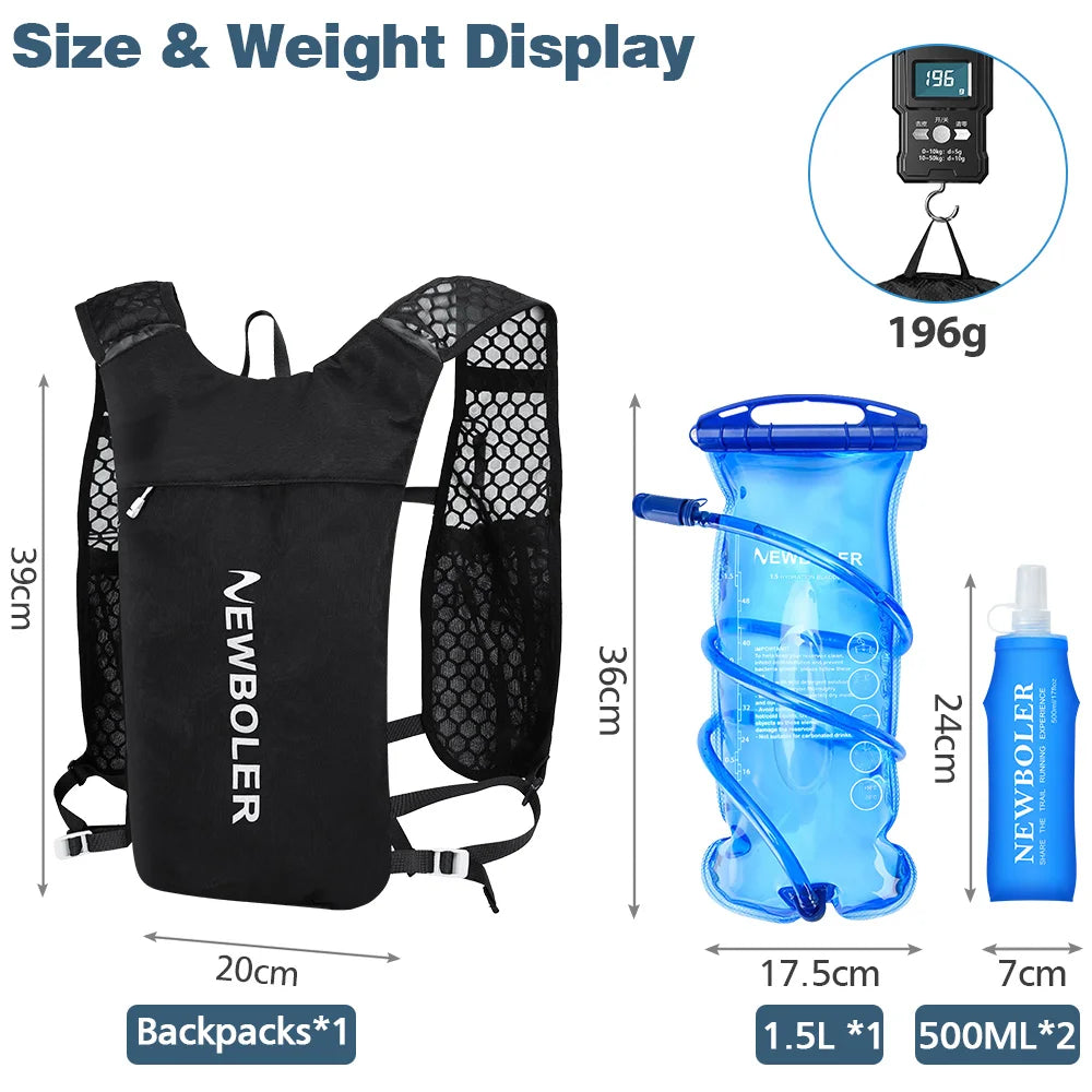 Gilet d'Hydratation Trail Ultra-Léger 5L - Zéro Rebond